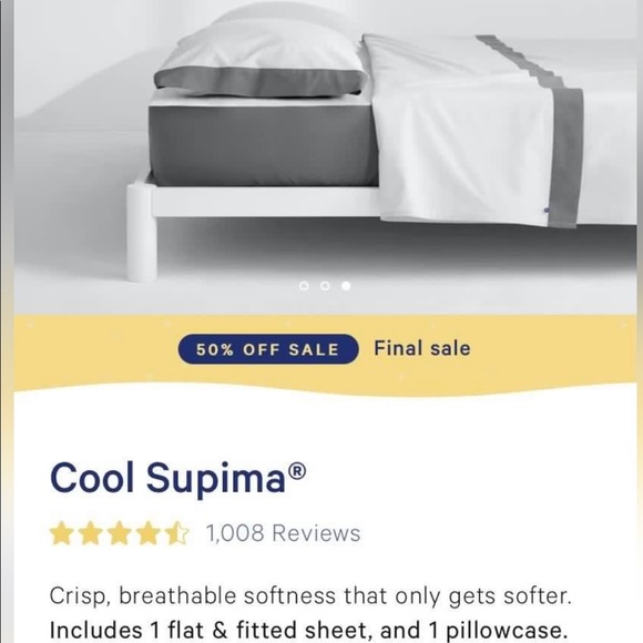 CASPER- Twin Bedsheet Set - Picture 2 of 3